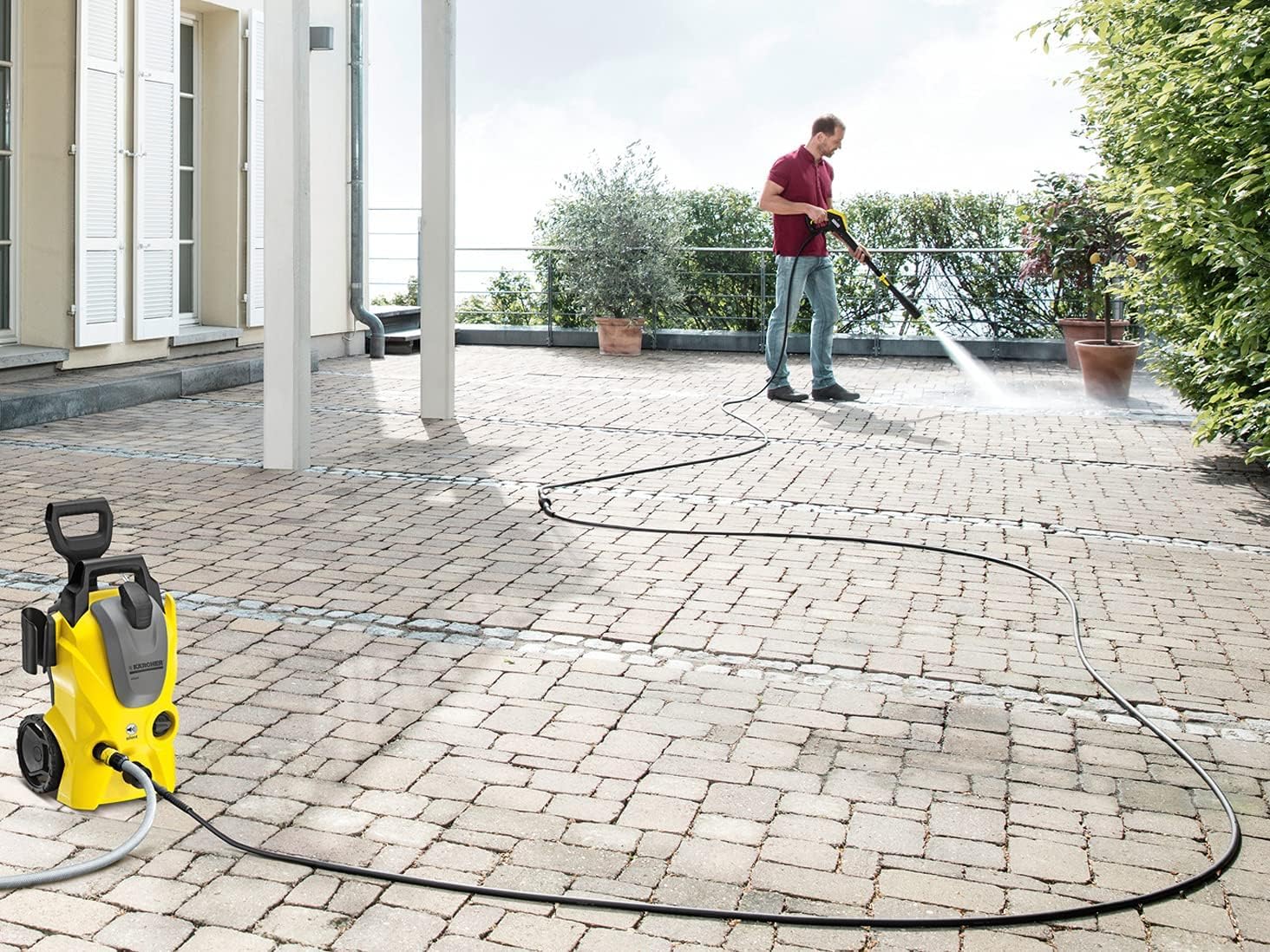 Amazon | ケルヒャー(Karcher)【駐車場・ベランダ洗浄セット】 高圧